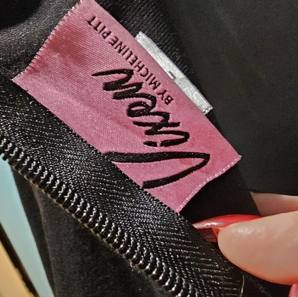 VIXEN BY MICHELINE PITT Black Midi Dress with Belt - Picture 5 of 5